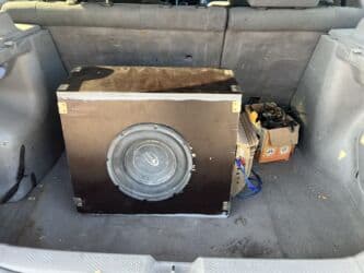 GPS трекерлер: Автомобильный сабвуферный комплект с усилителем - Корпусный сабвуфер — 3