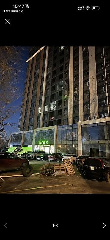107: 1 комната, 55 м², Кок-Жар мкр 107 серия, 9 этаж, ПСО (под самоотделку) — 1