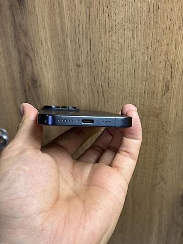 nokia e: IPhone 15 Pro, Б/у, 128 ГБ, Blue Titanium, Защитное стекло, Чехол, В рассрочку, 95 % — 7