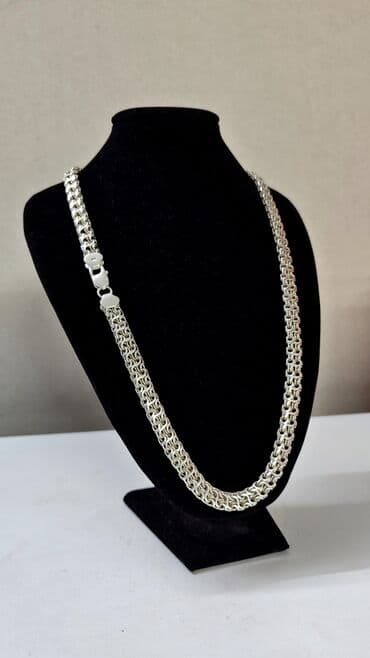 эксклюзивные свадебные пригласительные: Цепь "Гермес" Серебро 925 проба Вес 75 грамм Длина 65 см Ширина 10 мм — 3