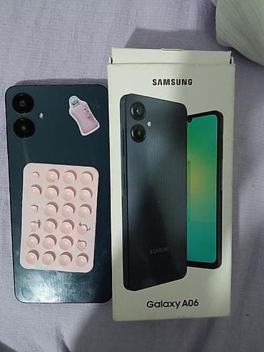магнитола для авто: Samsung Galaxy A06, Б/у, 128 ГБ, цвет - Черный, 2 SIM — 1