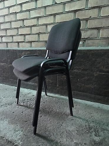 Офисные стулья: Офисный стул, Б/у, цвет - Черный, Железо — 3