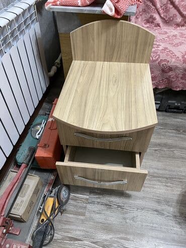 Окна и комплектующие: Шкаф-купе с комодом и тумбой - Материал: ЛДСП под натуральный — 8