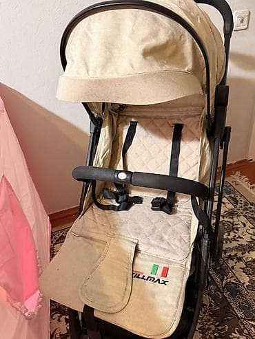 скилмакс 2в1: Коляска, Другой бренд, цвет - Желтый, Б/у, Платная доставка, Самовывоз — 1