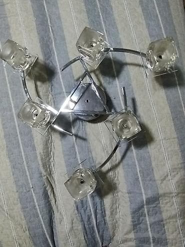 Люстры: Потолочная люстра на 5 плафонов - Современный дизайн: хромированное — 2