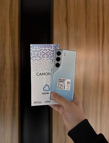 Tecno Camon 30S Pro, Б/у, 256 ГБ, цвет - Голубой, 2 SIM