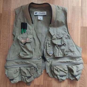 жилетк: Жилетка Columbia PFG серый XL 3 400 Жилетка для рыбалки Все замки — 1