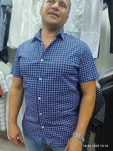 бренды мужских рубашек: Рубашка мужская брендовая размер s.m.l.xl. ткань хб качество — 10