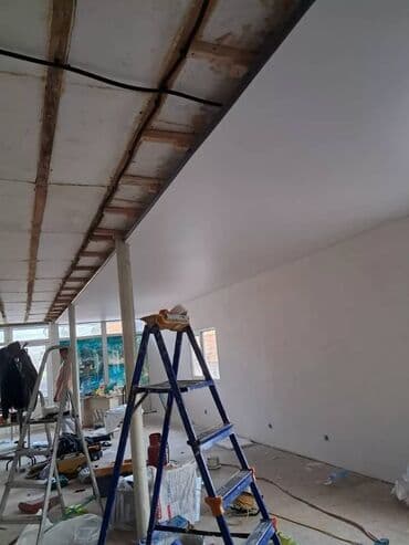 натожный потолок: Керме шыптар Жылтырак, Жылтырабаган, 3D потолоктор Кепилдиги, Акысыз консультация, Акысыз ченөө — 17