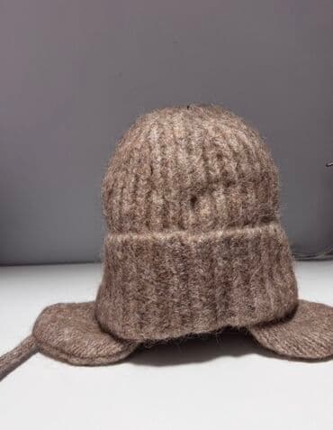 шапка с ушками которые поднимаются купить: Шапка, Ушанка, Пряжа, Осень-весна, Вязаная модель — 4