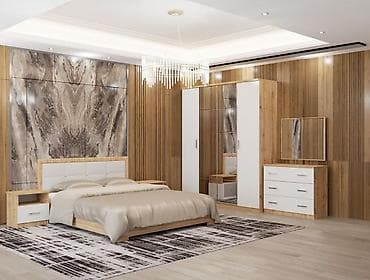 спальный гарнитур акрил: Спальный гарнитур в современном стиле Размер Кровать:1650 Шкаф: 530 — 1