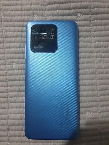 Техника и электроника: Redmi, Redmi 10C, Б/у, 64 ГБ, цвет - Синий, 2 SIM — 1