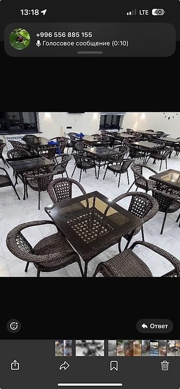 Мебель: Стол и стул для кафе — 1