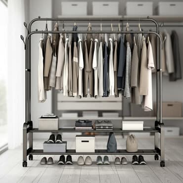 шкаф с крючками для одежды: Гардеробная вешалка Кронштейн Вешалка напольная Грузоподъемность до — 2