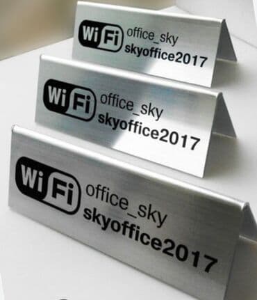 бизнес профиль: Настольные таблички и указатели под печать/гравировку. - Форматы — 2