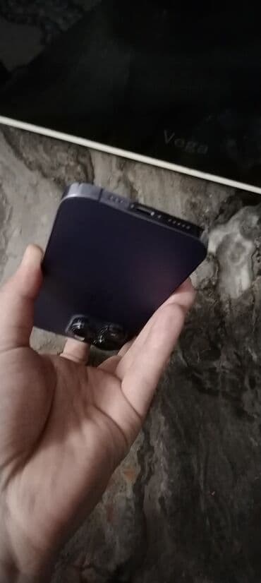 телефон 14 про макс: IPhone 14 Pro, Б/у, 128 ГБ, Deep Purple, Чехол, 84 % — 6