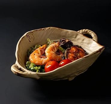 fire maple: Керамические сервировочные блюда ручной работы - Материал: керамика — 4