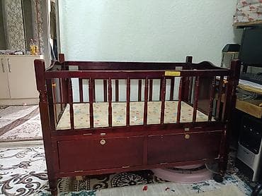 игрушки деревянные: Детский комплект: деревянная кроватка-люлька + игровой набор палаток с — 2