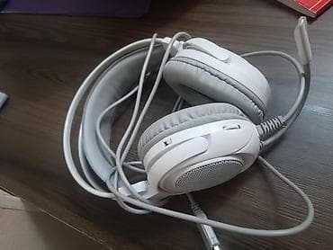 Проводная игровая гарнитура hp с подсветкой (накладные наушники с