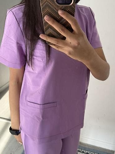 Медицинский комплект (скраб) лавандового цвета - Состоит из верха с — 4