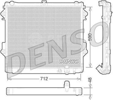 denso: Радиатор охлаждения DENSO DRM50074 TOYOTA LAND CRUISER 200 / LEXUS — 2