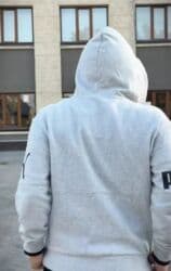 плащ дождовик: Мужская толстовка, 2XL, Puma, Б/у, цвет - Серый, Самовывоз — 6