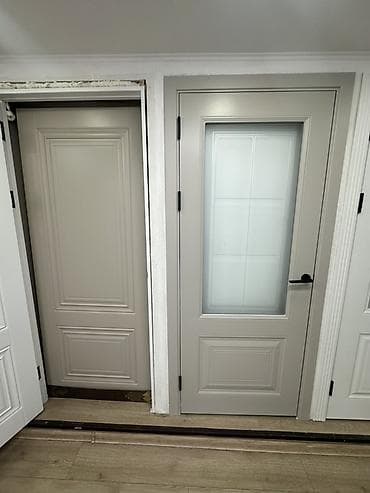 дверь стекло: Балконная дверь, Новый, Со стеклом, Деревянная — 2