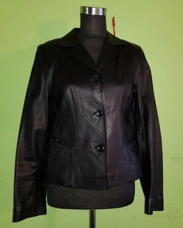 на железных номерах: Продаю жакет из натуральной кожи, в отличном состоянии!42р — 3