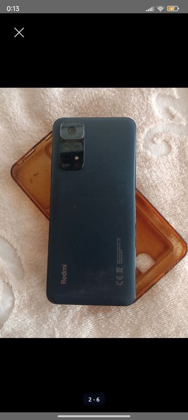 обмен на redmi note 7: Redmi, Redmi Note 11S, Колдонулган, 128 ГБ, түсү - Көк, 2 SIM — 3