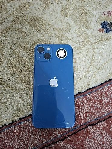 IPhone 13, синий цвет Память 128гб, акб 80% Задняя крышка потрескана