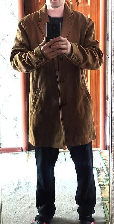 Мужское пальто, XL, PULL&BEAR, Новый, цвет - Коричневый