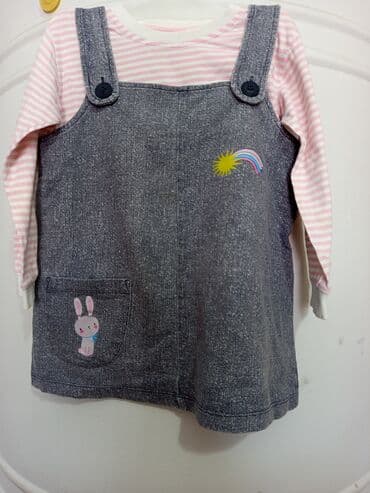 second hend: Детское платье, цвет - Голубой, Б/у — 1