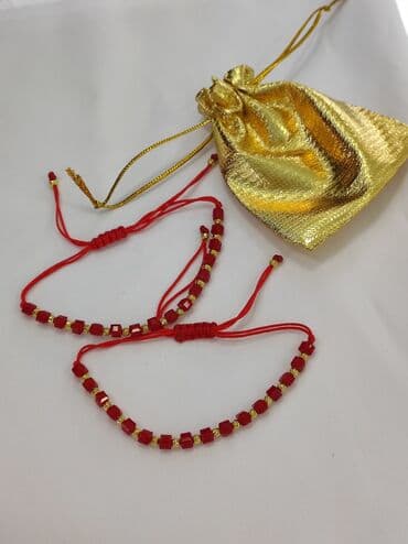 свадебные платья от производителя: Новая коллекция Италия Серебряный браслет с камнями красный нить — 1