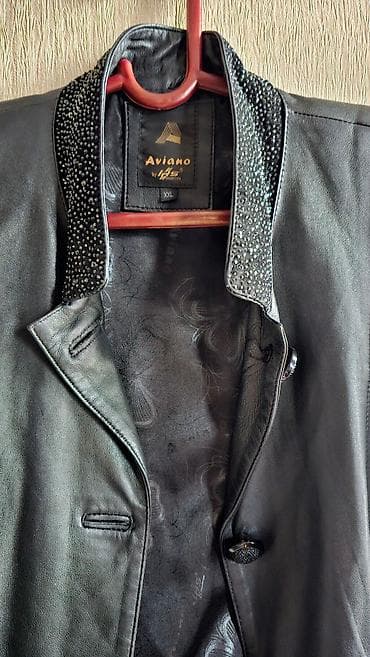 Прокат одежды: Натуральная кожа пиджак размер 46-48 немного порвало у кармана, при — 5