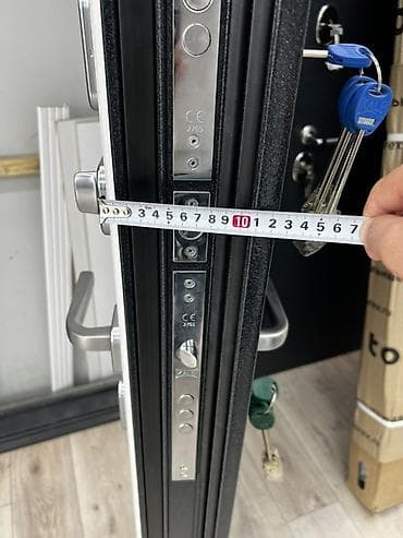 черный метаал: Двери для домов и квартир, Металлическая, C терморазрывом, цвет - Черный — 3