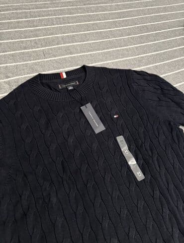 pull bear: Мужской свитер, L, Tommy Hilfiger, Новый, цвет - Черный — 2