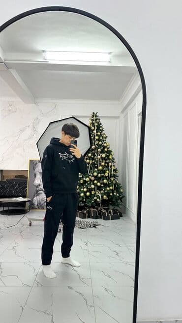 одежда оверсайз: Мужской спортивный костюм, Все размеры, Paul Shark, Новый, цвет - Черный, Платная доставка, Самовывоз — 1