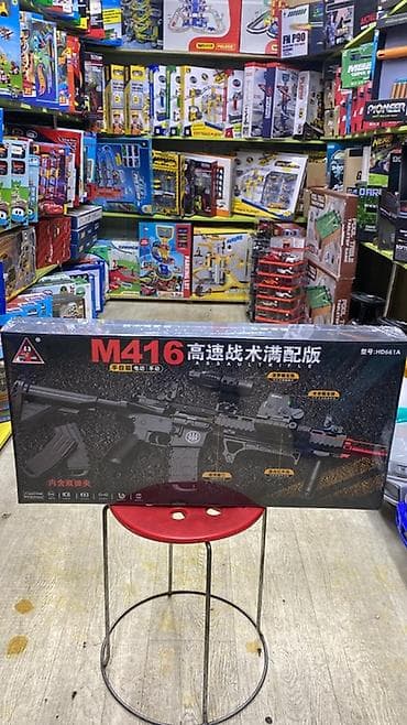 Игровые бластеры-автоматы J-SHOT (модели M416, M249 и AWM) — набор — 1