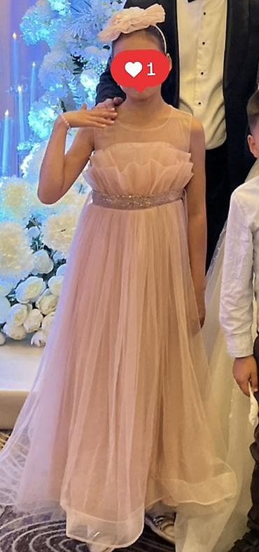 Детское платье, цвет - Розовый, Б/у