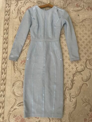 Атайын кийим: Распродажа Брендовых Женские приталенные платья-миди, размер s — 1