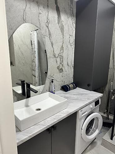 binar: 2 комнаты, 68 м², Асанбай мкр 10 этаж, Дизайнерский ремонт — 3