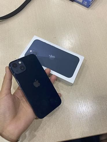 IPhone 13, Б/у, 128 ГБ, Midnight, Коробка, 90 %
