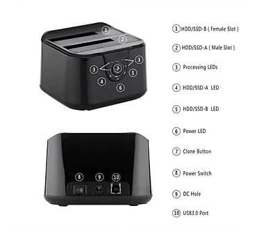 hdd 320: Док-станция GODO GDPD01T для SATA жестких дисков/SSD 2.5/3.5 с — 6