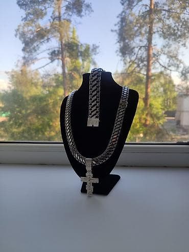 цепочки на шею: Массивный мужской комплект из серебра 925 пробы — выбор для тех, кто — 3