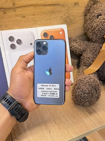 apple studio: IPhone 11 Pro, Б/у, 64 ГБ, Space Gray, Коробка, В рассрочку, 100 % — 5