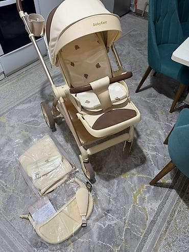 коляски трансформер: Прогулочная коляска Phoenix BabyCart, бежево‑коричневая - Легкая — 2