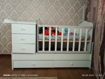 односпальная кровать с матрасом бишкек: —— Манеж тууралуу маалымат❕⬇️ Манеж 3 бөлүктөн турат! ✅ 1) Жаны — 1