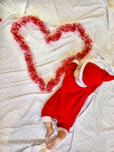 Детская гигиена и уход: Боди, цвет - Красный, Б/у — 1