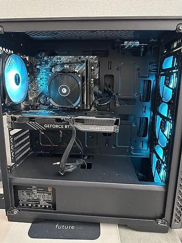 gaming computer: Компьютер, ядер - 6, ОЗУ 16 ГБ, Для несложных задач, Б/у, AMD Ryzen 5, NVIDIA GeForce RTX 4060, NVMe — 7