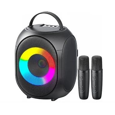 Портативная акустическая система с караоке и подсветкой Кисонли 4107 at lalafo.kg Портативная акустическая система с караоке и подсветкой Кисонли 4107